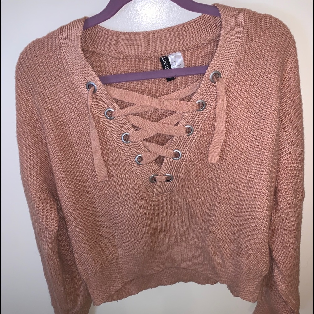 tie up sweater